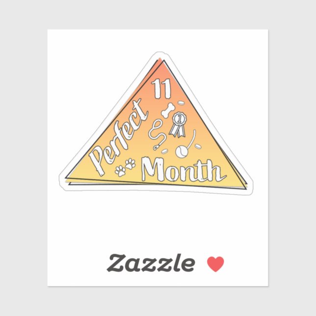 Sticker du mois parfait - Novembre (Feuille)