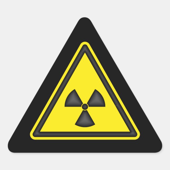 Sticker du panneau d'avertissement de rayonnement (Devant)