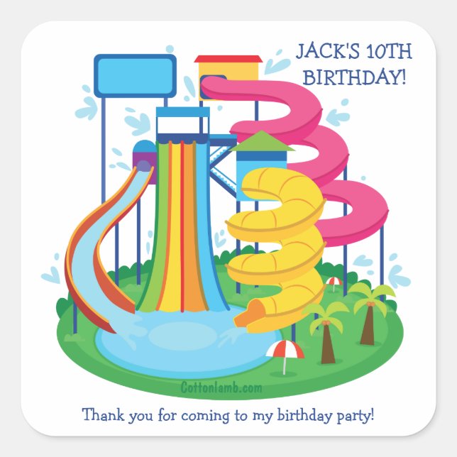 Sticker du parc aquatique (Devant)