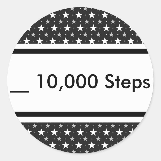 Sticker du planificateur d'étapes 10 000 (Devant)