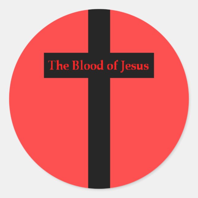 Sticker du sang de Jésus (Devant)