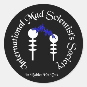 Sticker du scientifique fou