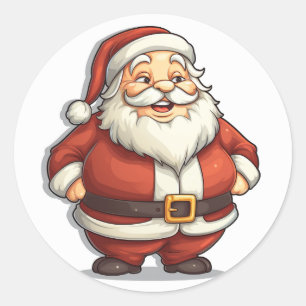 Sticker du ventre de fête du Père Noël