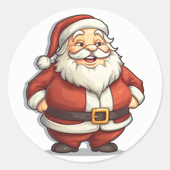 Sticker du ventre de fête du Père Noël (Devant)