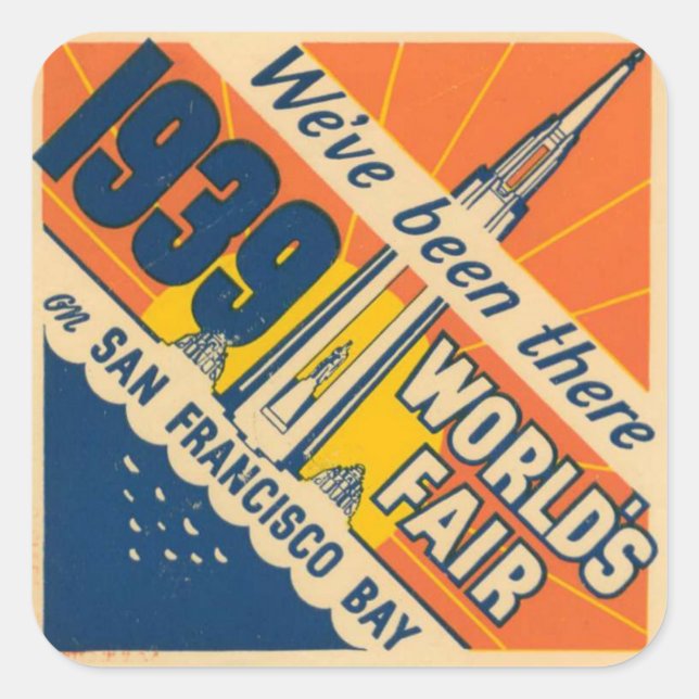 Sticker du World's Fair de San Francisco 1939 (Devant)