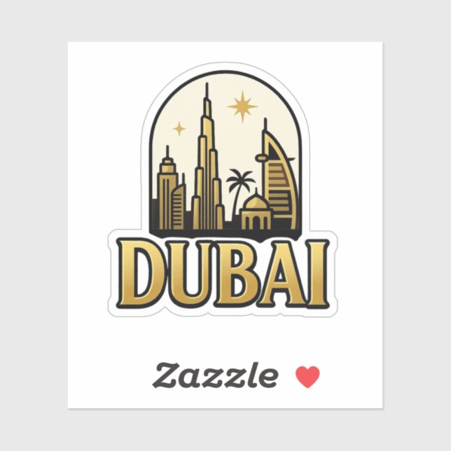 Sticker Dubaï (Feuille)