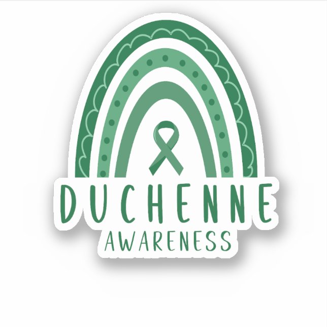 Sticker Duchenne Dystrophie musculaire DMD Ruban arc-en-ci (Devant)