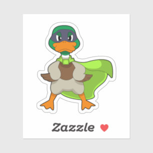 Sticker Duck Hero Cape