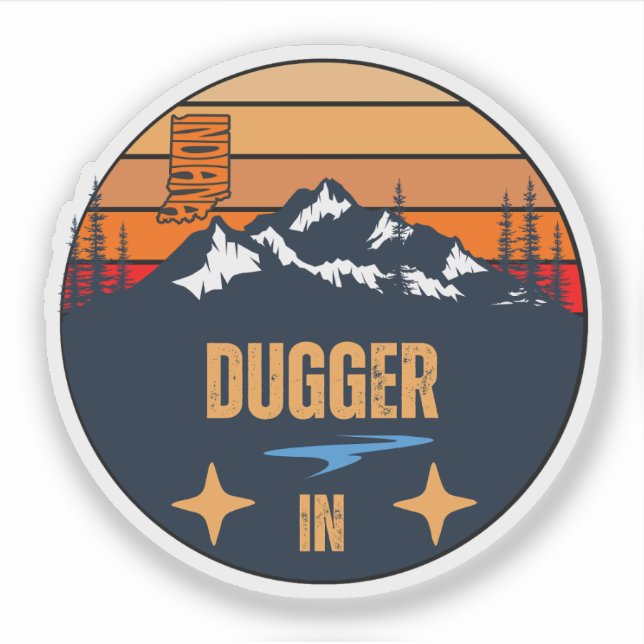 Sticker Dugger, Indiana (Devant)