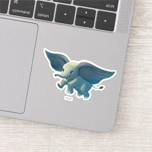 Sticker Dumbo  L'Art Peint Dumbo Volant