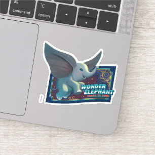 Sticker Dumbo  Merveilleux Eléphant S'Enfonce Dans L'Art 