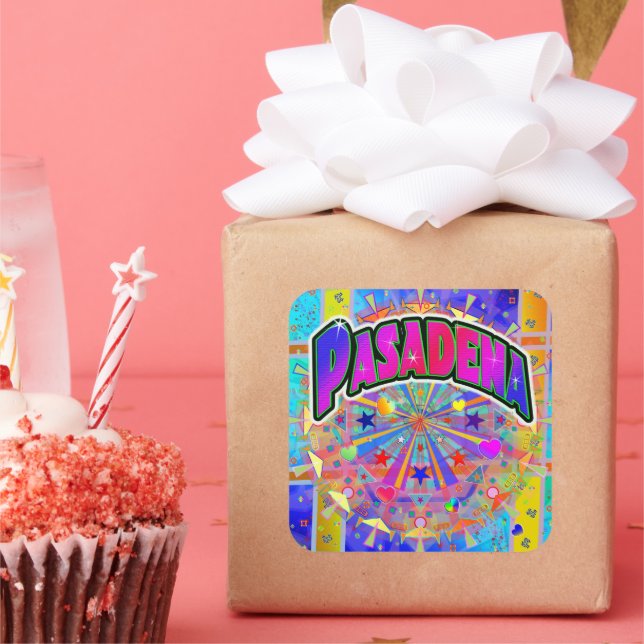 Sticker d'unité cosmique Pasadena (Fête)