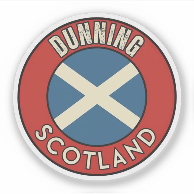 Sticker Dunning, Écosse (Devant)