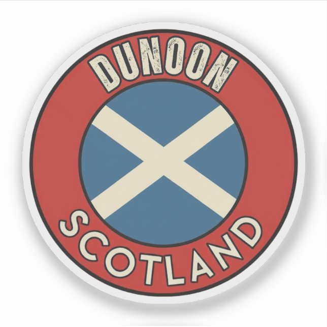 Sticker Dunoon, Écosse (Devant)