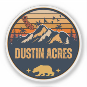 Sticker Dustin Acres, Californie