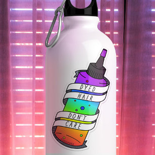 Sticker Dyed Hair Rainbow Bottle Drôle Cartoon