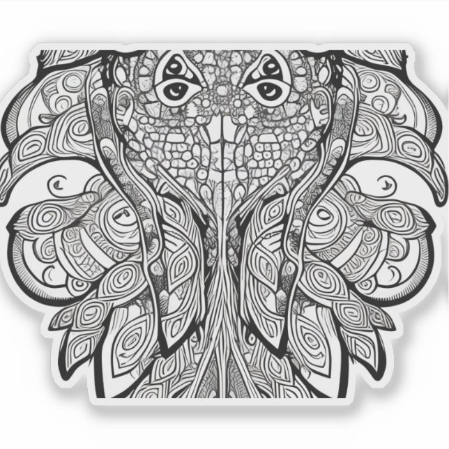 Sticker E.J. Calmar d'or Vinyle amovible (Devant)