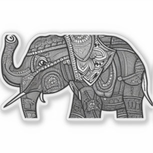 Sticker E.J. Eléphant Or Vinyle amovible