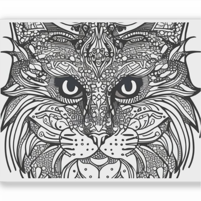 Sticker E.J. Gold Cub Face Vinyle amovible (Devant)