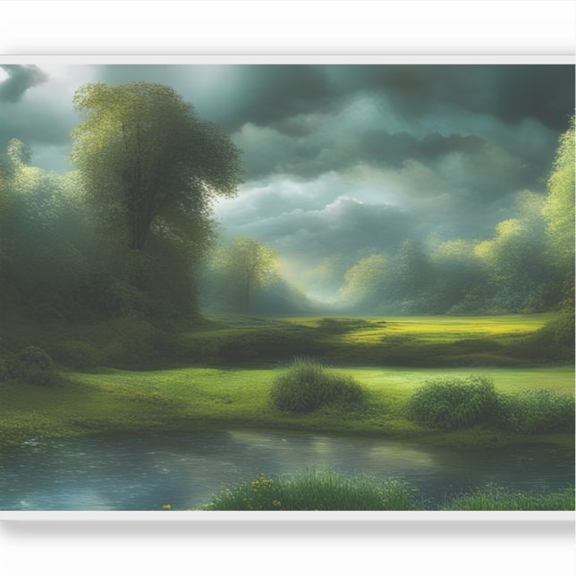 Sticker E.J. Gold Tranquil Symphonie pastorale amovible (Devant)