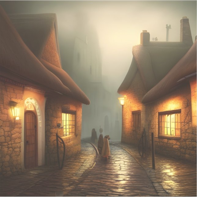 Sticker E.J. Gold Villagers Wet Cobblestones Vinyl (Devant)