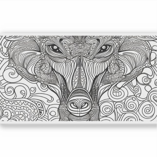 Sticker E.J. Or Monkey Face Vinyle amovible (Devant)