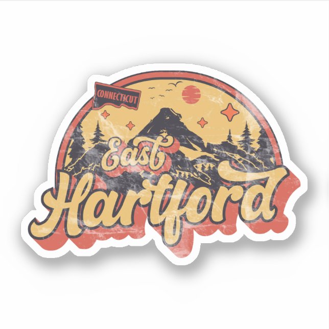 Sticker East Hartford, Connecticut (Devant)