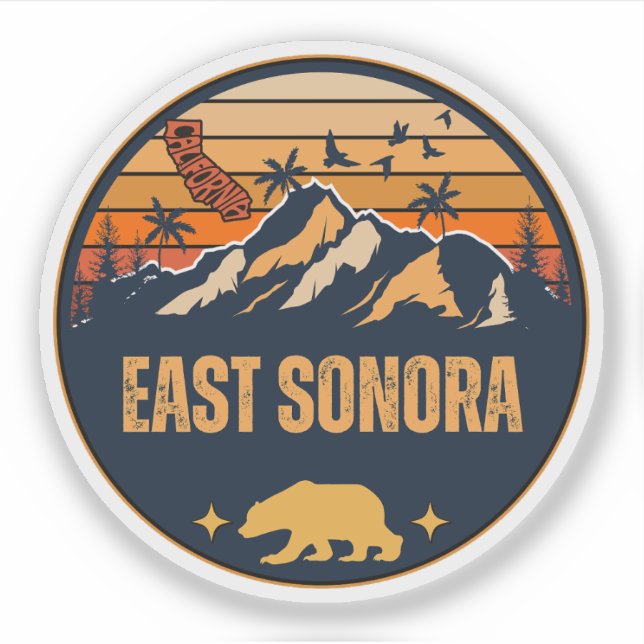 Sticker East Sonora, Californie (Devant)