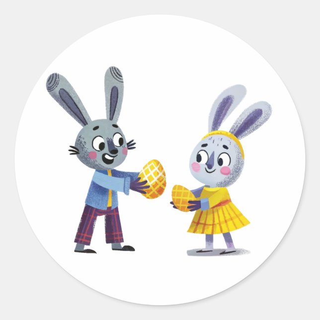 Sticker Easter Bunny Exchange (Devant)