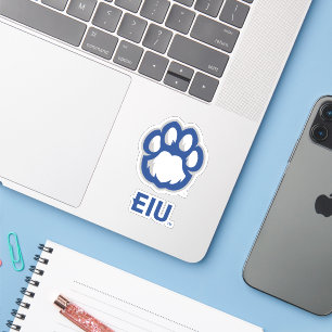 Sticker Eastern Illinois Panthers Empreinte de patte & EIU