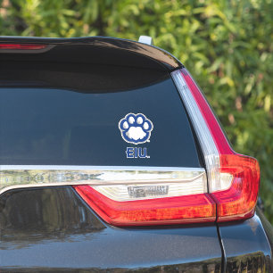 Sticker Eastern Illinois Panthers Empreinte de patte & EIU