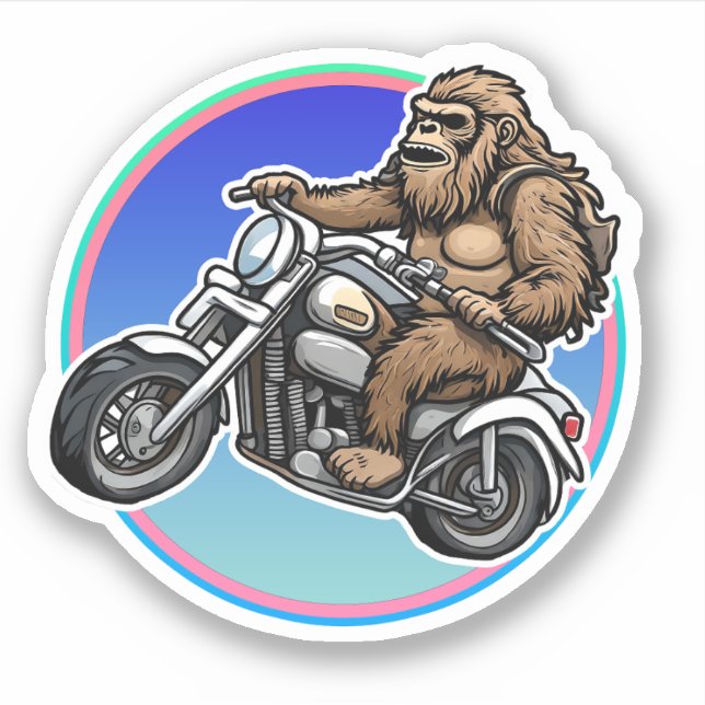 Sticker Easy Rider Motorcycle Daddy Sasquatch (Devant)