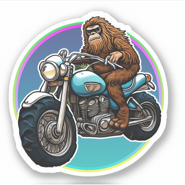 Sticker Easy Rider Motorcycle Daddy Sasquatch (Devant)