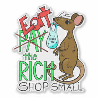 Sticker Eat the Rich - Shop Small