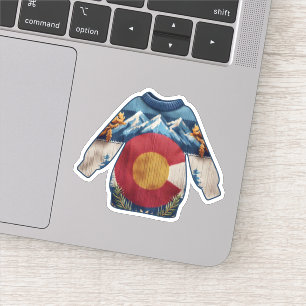 Sticker Écharpe du drapeau du Colorado