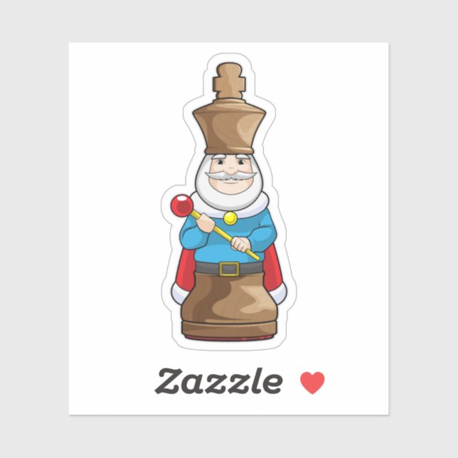 Sticker Échecs King Chess (Feuille)