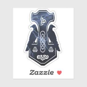 Sticker Éclair marteau de Thor