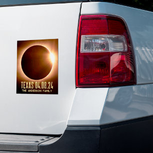 Sticker Éclipse totale Texas 2024 Personnalisé