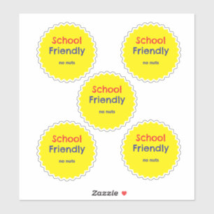 Sticker École Friendly No Nuts Allergen
