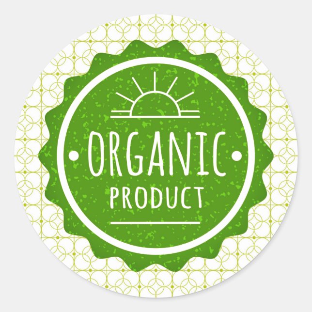 Sticker écologique pour article biologique (Devant)