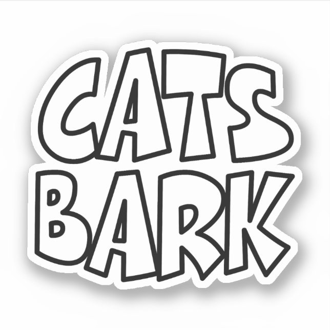 Sticker Écorce de chats (Devant)