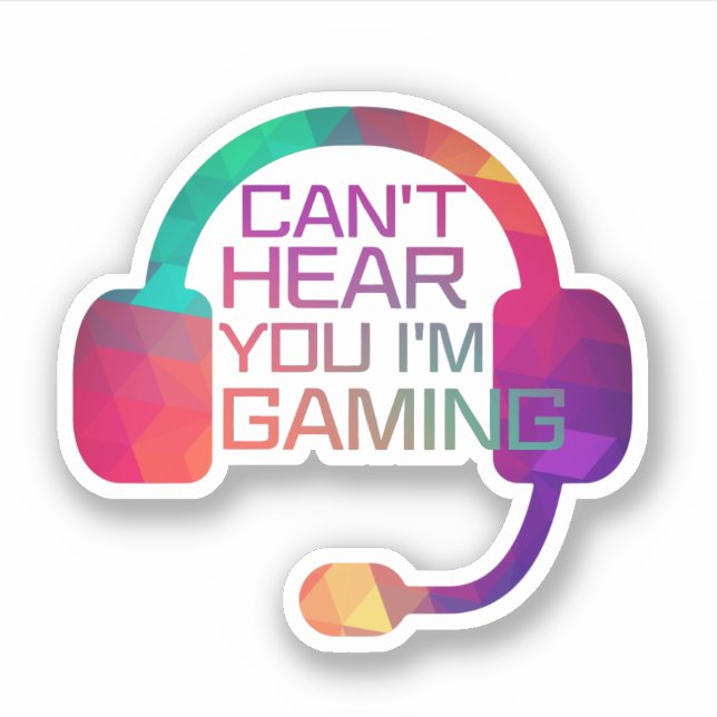 Sticker Écouteurs De Jeux Pour Les Joueurs (Devant)