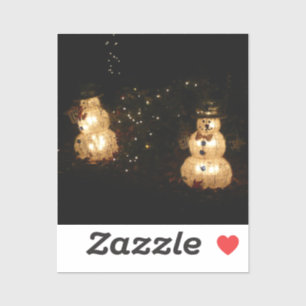 Sticker Écran Luminaire Snowman