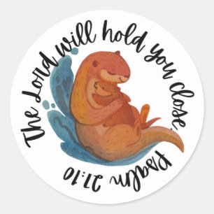 Sticker Écriture (Psaume 27:10 Otter)