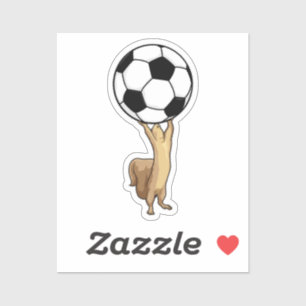 Sticker Écureuil avec balle de football