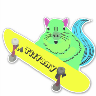 Sticker Écureuil coquin #142 Nom des filles