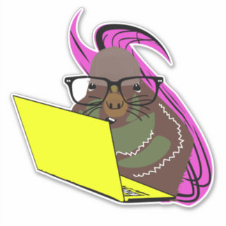 Sticker Écureuil coquin #152