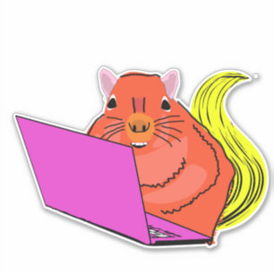 Sticker Écureuil coquin #158