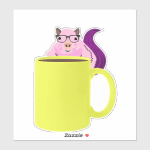 Sticker Écureuil coquin #344
