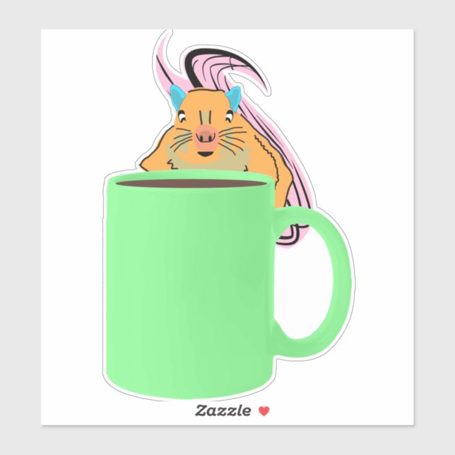 Sticker Écureuil coquin #346 (Feuille)